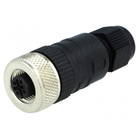Mufă M12 5 pini mamă pe cablu IP67 | Electronic-mag.ro | Componente Electronice