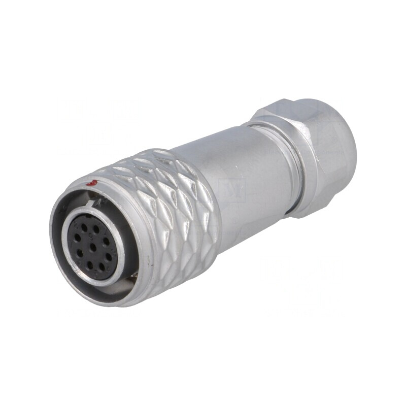 Mufă Mamă SF12 9 PIN IP67 3A 125V Lipire pe Cablu | Electronic-mag.ro | Componente Electronice