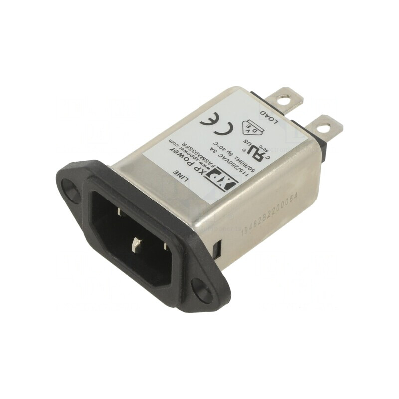 Conector Alimentare AC 250V IEC 60320 3A | Electronic-mag.ro | Componente Electronice
