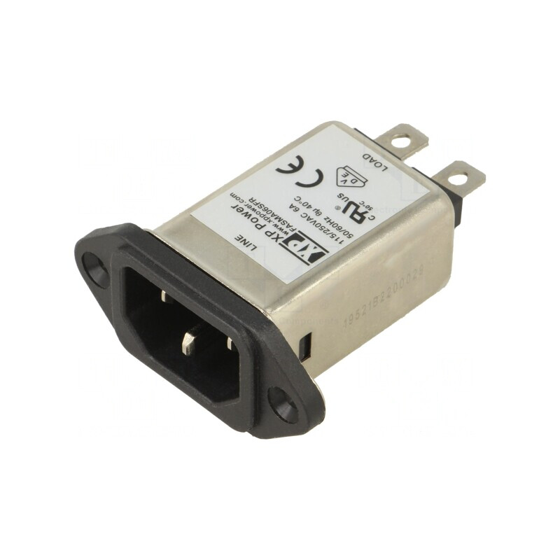 Conector Alimentare AC 6A 250VAC IEC 60320 | Electronic-mag.ro | Componente Electronice