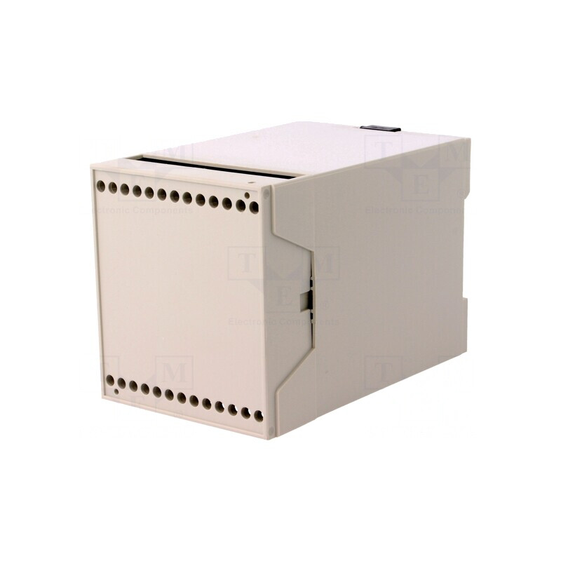 Carcasă pentru șină DIN, ABS gri, IP20, 109x70x75mm | Electronic-mag.ro | Componente Electronice