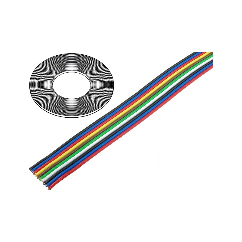Cablu Bandă Neecranat 10x0,75mm2 PVC 500V | Electronic-mag.ro | Componente Electronice