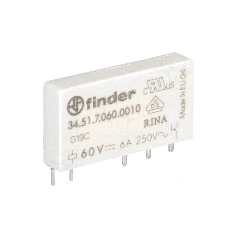 Releu Electromagnetic SPDT 60VDC 6A | Electronic-mag.ro | Componente Electronice