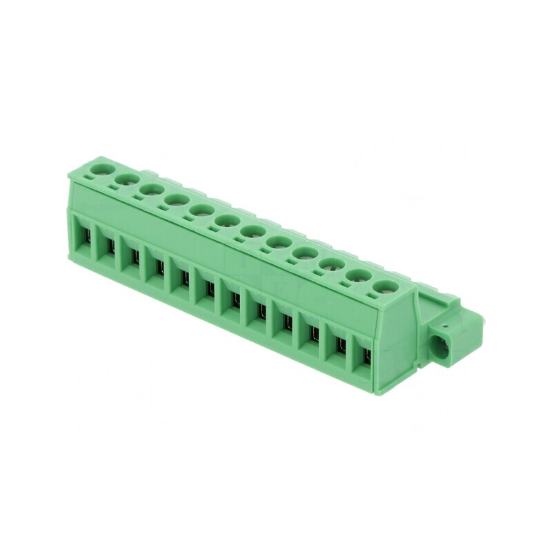 Regletă de Conexiuni 5,08mm 12 Piste Drept | Electronic-mag.ro | Componente Electronice
