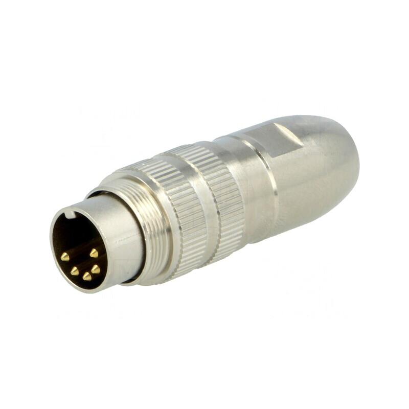Conector M16 Mufă Tată Lipire 5 Pin 5A 60V Drept | Electronic-mag.ro | Componente Electronice