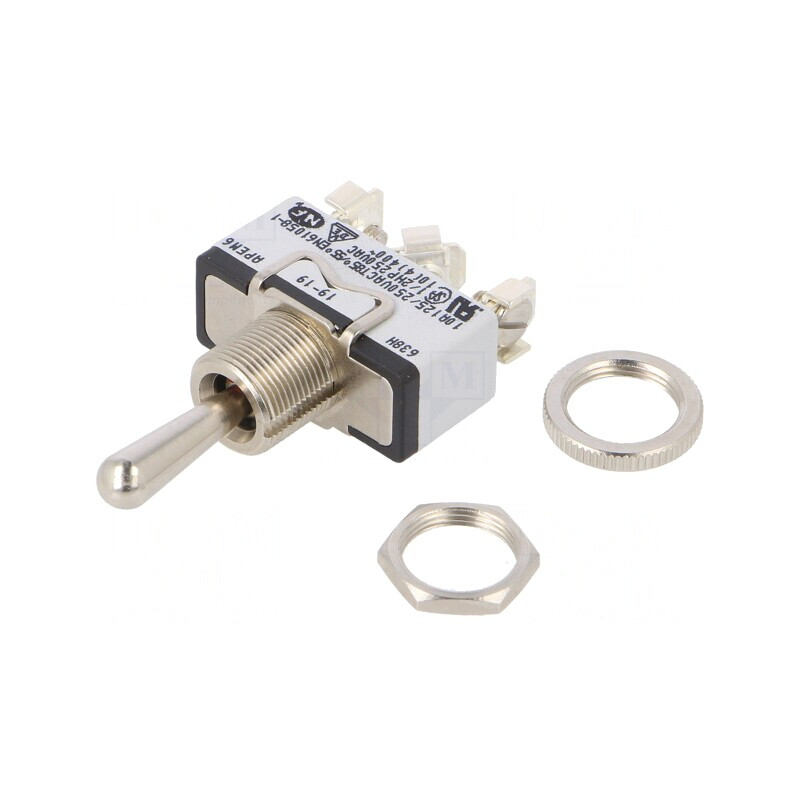 Comutator basculant 3 poziții ON-OFF-ON 10A 250VAC | Electronic-mag.ro | Componente Electronice