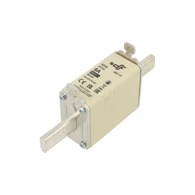 Siguranță gG 6A 690V 440V NH0 Ceramică | Electronic-mag.ro | Componente Electronice Siguranță gG 6A 690V 440V NH0 Ceramică | Electronic-mag.ro | Componente Electronice