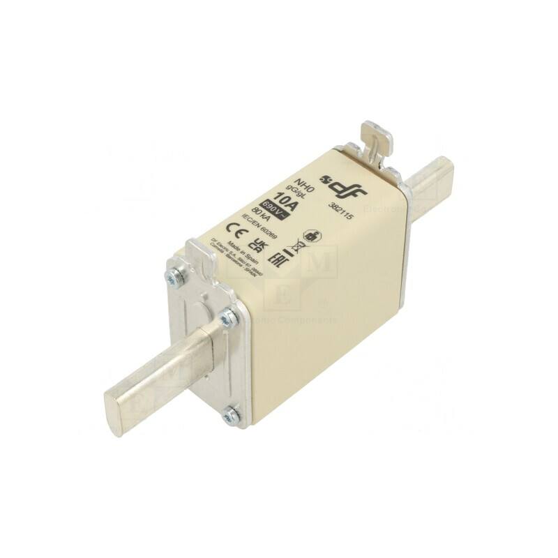Siguranță gG 10A 690VAC 440VDC NH0 Ceramică | Electronic-mag.ro | Componente Electronice Siguranță gG 10A 690VAC 440VDC NH0 Ceramică | Electronic-mag.ro | Componente Electronice