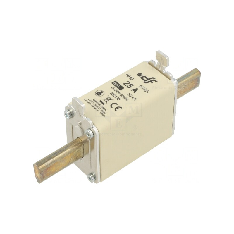 Siguranță Ceramică gG 25A 690VAC 440VDC NH0 | Electronic-mag.ro | Componente Electronice