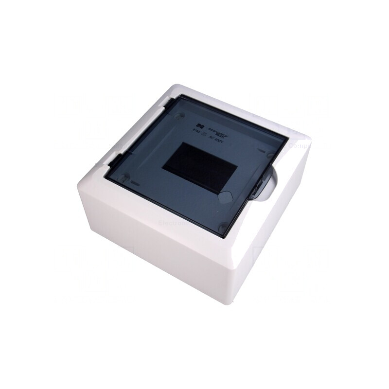 Carcasă Aparatură Modulară IP40 Albă 6 Module 400V | Electronic-mag.ro | Componente Electronice