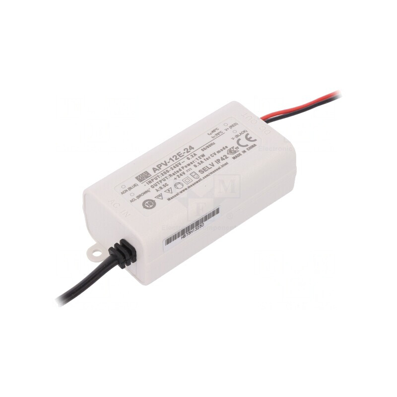Alimentator LED 12W 24VDC 0,5A IP42 | Electronic-mag.ro | Componente Electronice