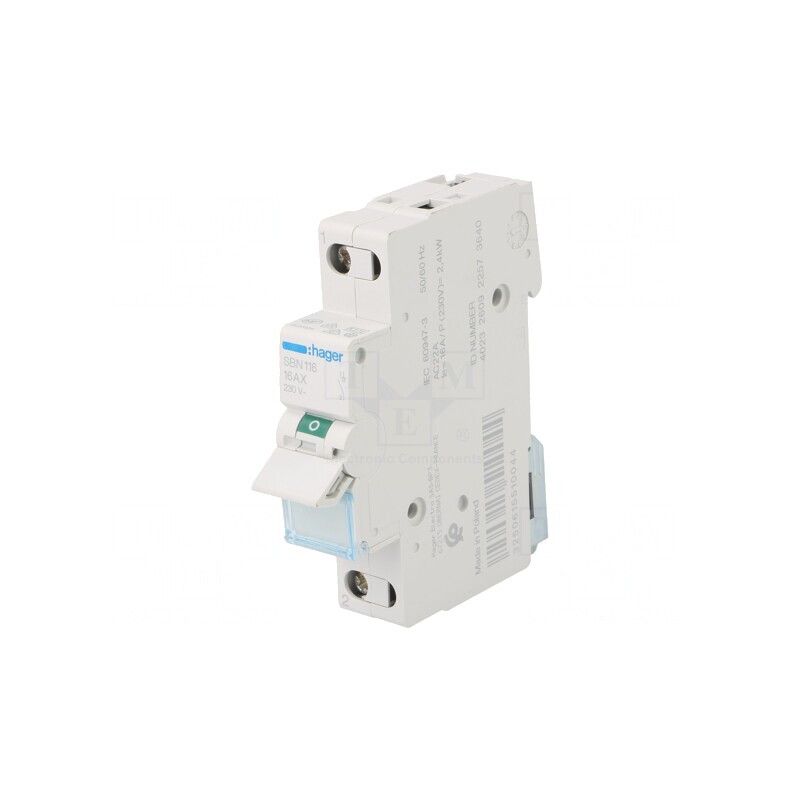 Întrerupător 16A 230V pentru şină DIN | Electronic-mag.ro | Componente Electronice Întrerupător 16A 230V pentru şină DIN | Electronic-mag.ro | Componente Electronice