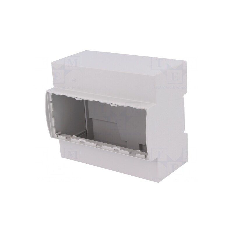 Carcasă pentru șină DIN gri 90.5mm x 106.3mm x 62mm | Electronic-mag.ro | Componente Electronice