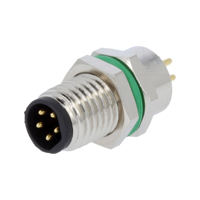 Conector M8 5 PIN Montare Panou 3A | Electronic-mag.ro | Componente Electronice