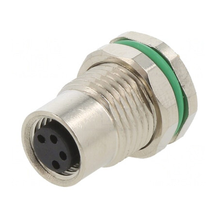 Conector M8 Mamă 4PIN Montare Panou 3A | Electronic-mag.ro | Componente Electronice