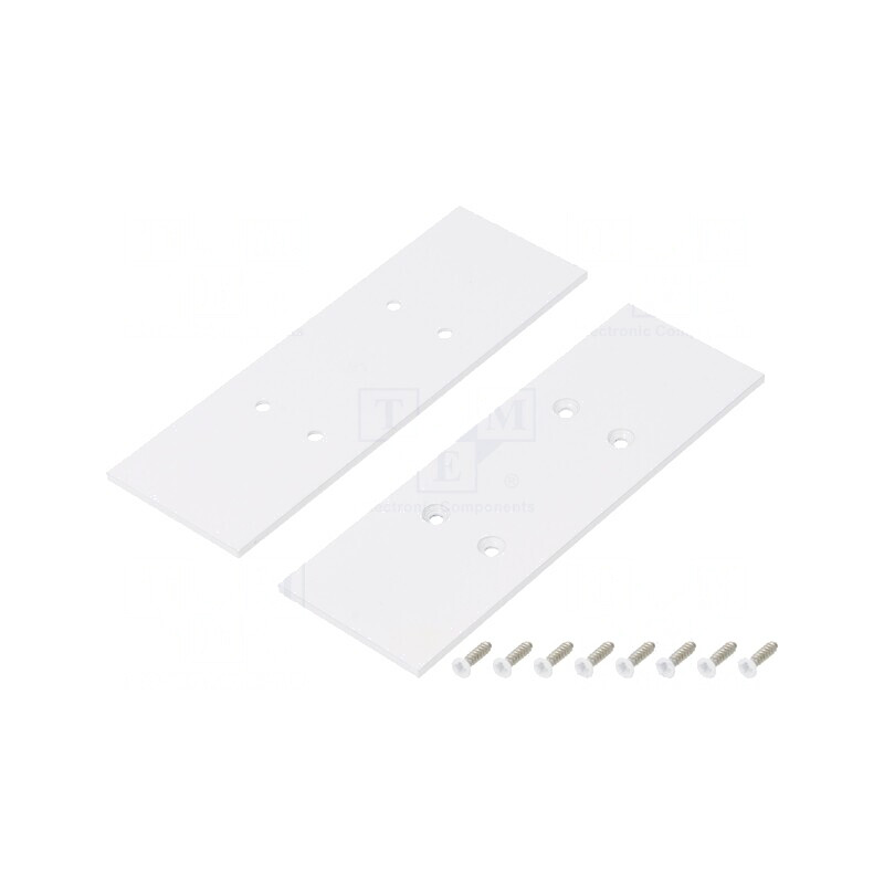 Obturator Alb pentru Profile LED, 2 Buc, 33.4x99.3x2mm | Electronic-mag.ro | Componente Electronice