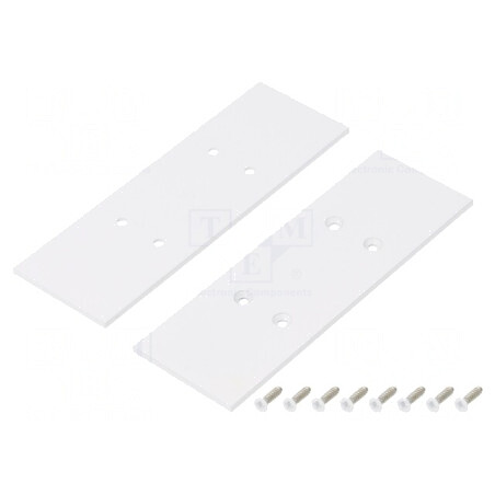 Obturator Alb pentru Profile LED, 2 Buc, 33.4x99.3x2mm | Electronic-mag.ro | Componente Electronice