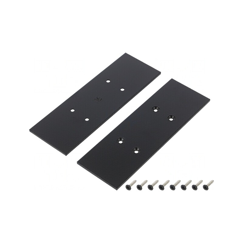Obturator Negru pentru Profil LED - Set 2 Bucăți | Electronic-mag.ro | Componente Electronice