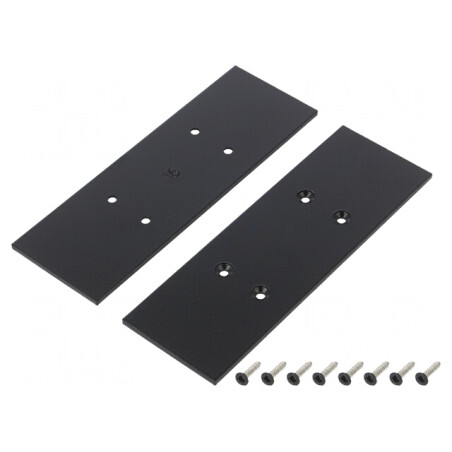 Obturator Negru pentru Profil LED - Set 2 Bucăți | Electronic-mag.ro | Componente Electronice
