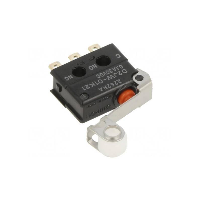 Microîntrerupător cu Manetă și Rulou 0,1A/30VDC | Electronic-mag.ro | Componente Electronice