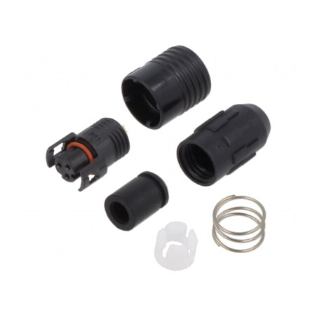 Mufă Circulară HR30 Push-Pull 2A Aurită 3-PIN | Electronic-mag.ro | Componente Electronice