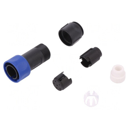 Conector Circular Mufă Tată 6 PIN Fără Contacte pe Cablu | Electronic-mag.ro | Componente Electronice