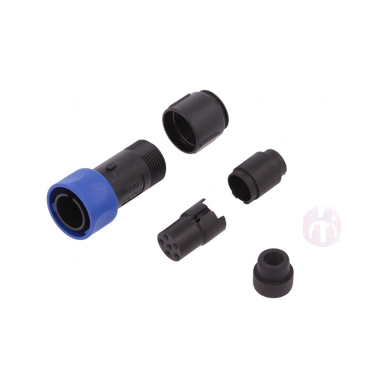 Conector Circular Mufă Mamă 6 PIN fără Contacte | Electronic-mag.ro | Componente Electronice