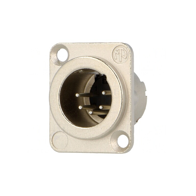 Soclu XLR 5 PIN pentru panou | Electronic-mag.ro | Componente Electronice