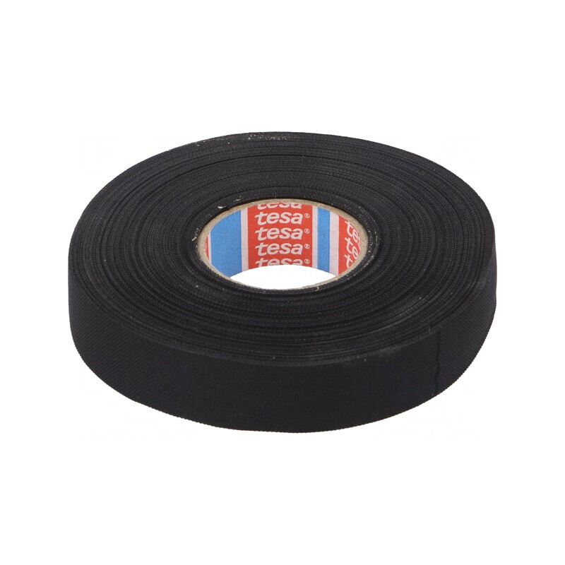 Bandă Textilă Neagră Automotive 19mm x 25m 150°C | Electronic-mag.ro | Componente Electronice