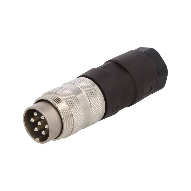 Conector M16 Mufă Tată Lipire Cablu 7-Pin 5A 300V Drept | Electronic-mag.ro | Componente Electronice