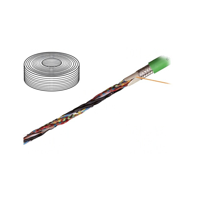Cablu de Testare Chainflex Hibrid Verde-Galben CF113 | Electronic-mag.ro | Componente Electronice