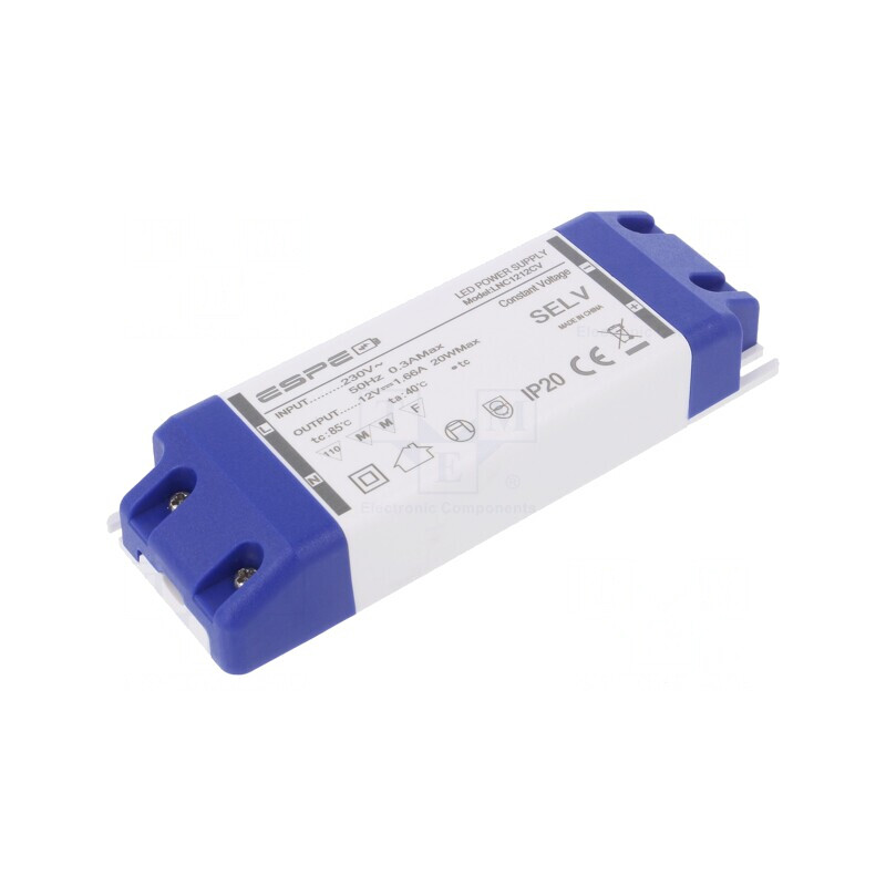 Alimentator LED 20W 12V 1,66A | Electronic-mag.ro | Componente Electronice