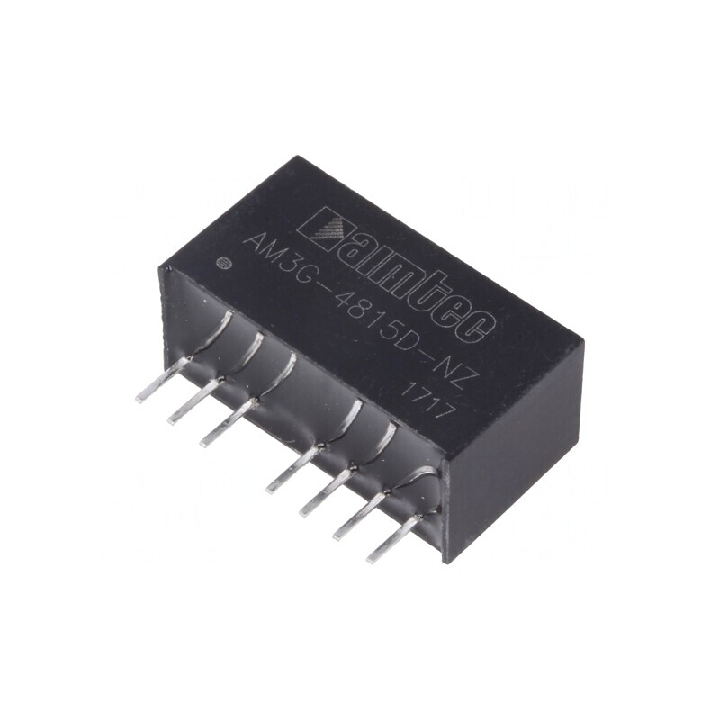 Convertor DC/DC 3W 36-75V la 15V/-15V SIP8 | Electronic-mag.ro | Componente Electronice