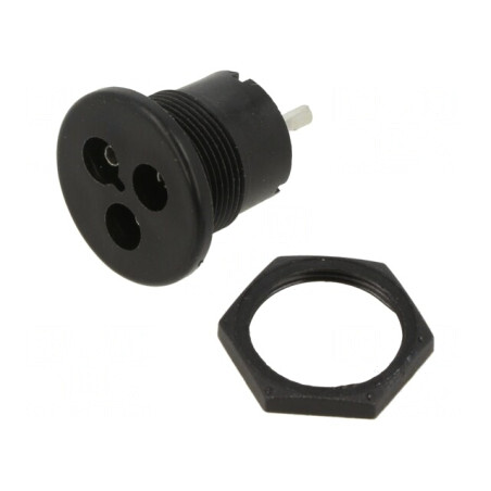 Conector Circular Soclu Mamă 3-PIN 3A | Electronic-mag.ro | Componente Electronice