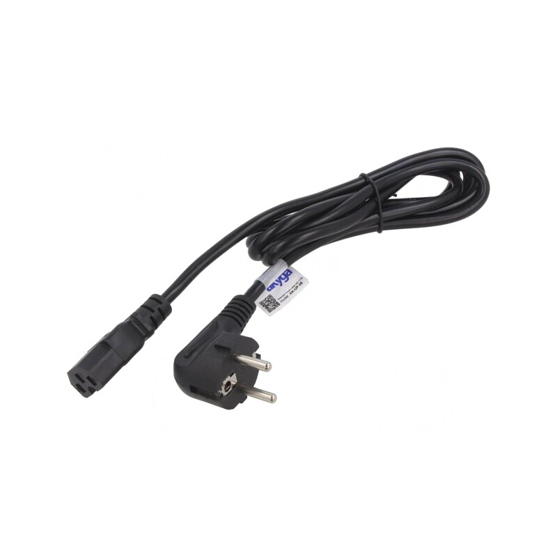 Cablu Alimentare Schuko 3x1mm2, 1.8m, IEC C15 | Electronic-mag.ro | Componente Electronice