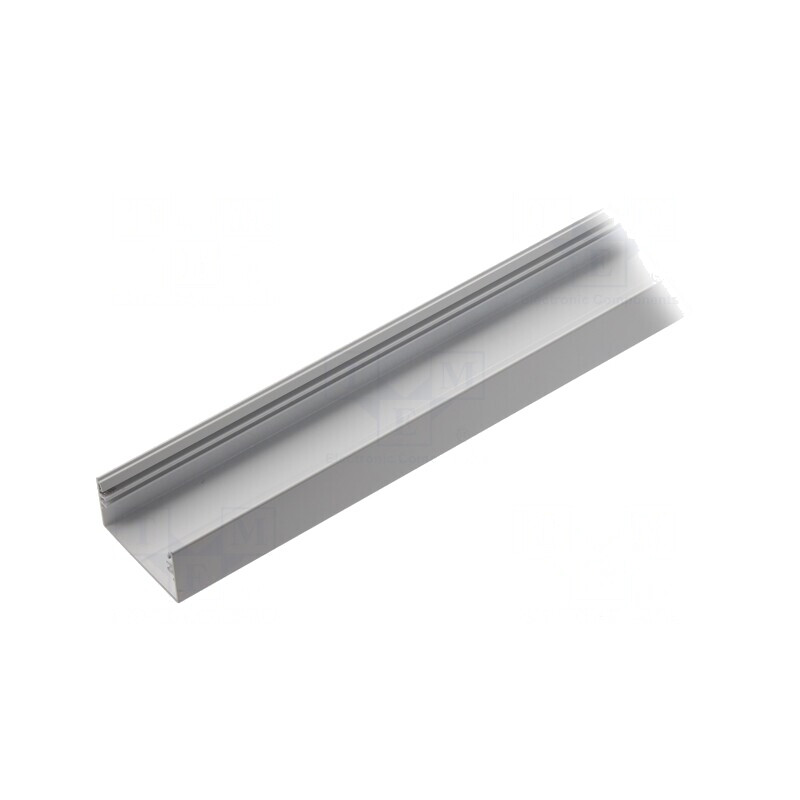 Profil aluminiu de suprafață 1m pentru module LED albă LOWI | Electronic-mag.ro | Componente Electronice
