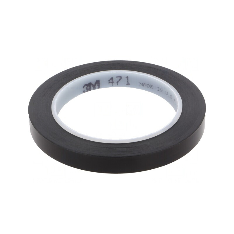 Bandă de marcare neagră 33m x 12mm | Electronic-mag.ro | Componente Electronice