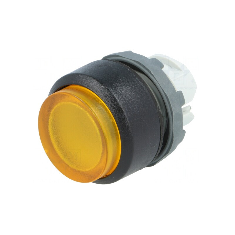 Comutator Apăsare 22mm Galben | Electronic-mag.ro | Componente Electronice