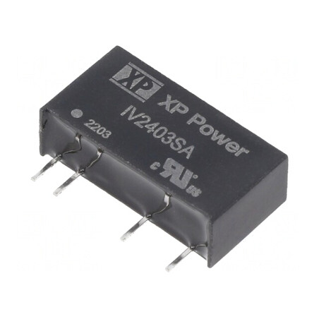 Convertor DC/DC 1W 24V la 3.3V 300mA SIP THT | Electronic-mag.ro | Componente Electronice