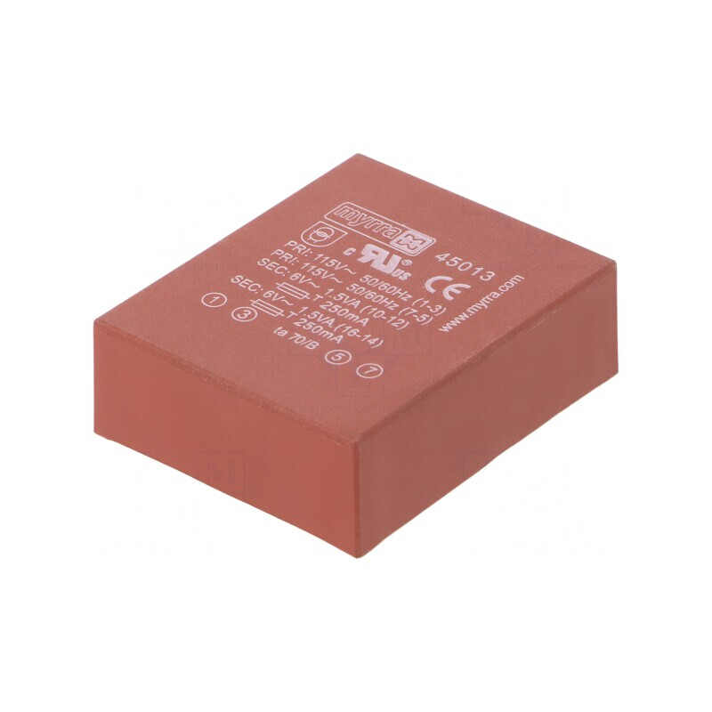 Transformator încapsulat 3VA 115/230V AC la 6V 250mA | Electronic-mag.ro | Componente Electronice