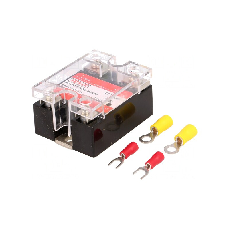 Releu Semiconductor 25A 1-Fazat 4-16VDC 44-440VAC | Electronic-mag.ro | Componente Electronice Releu Semiconductor 25A 1-Fazat 4-16VDC 44-440VAC | Electronic-mag.ro | Componente Electronice