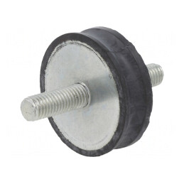 Atenuator de Vibrații M10 50mm Guma 15mm 2430N | Electronic-mag.ro | Componente Electronice