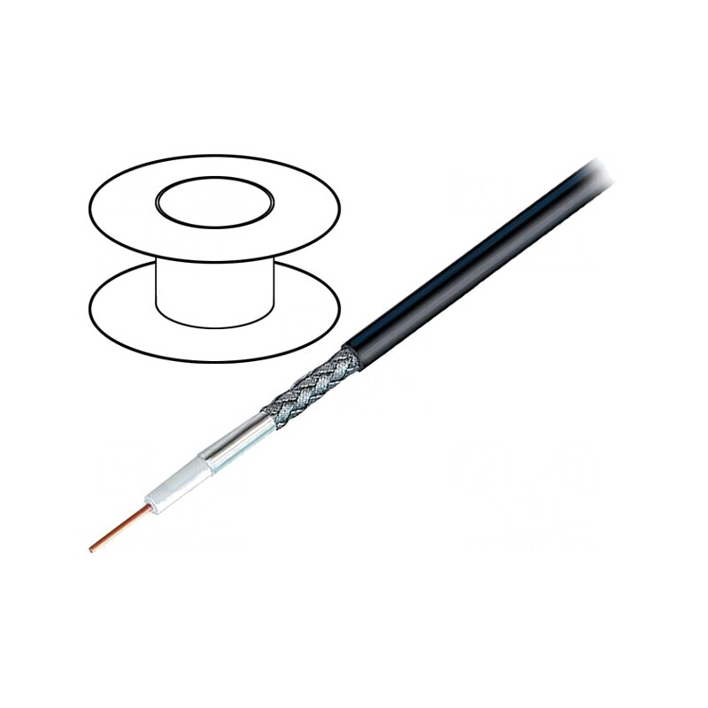 Cablu coaxial RG8 10AWG negru 305m | Electronic-mag.ro | Componente Electronice
