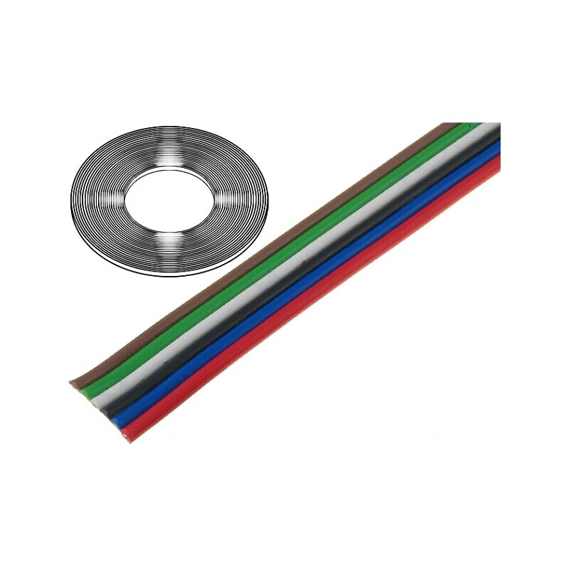 Cablu Bandă 6x0,75mm2 Cu Neecranat PVC | Electronic-mag.ro | Componente Electronice Cablu Bandă 6x0,75mm2 Cu Neecranat PVC | Electronic-mag.ro | Componente Electronice