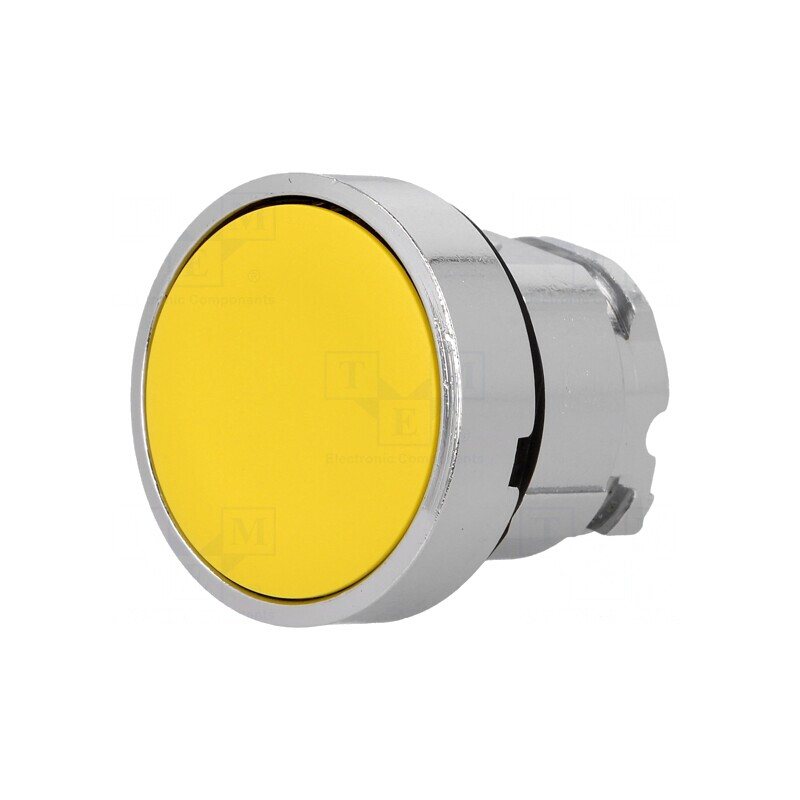 Comutator apăsare 22mm poziție stabilă galben | Electronic-mag.ro | Componente Electronice