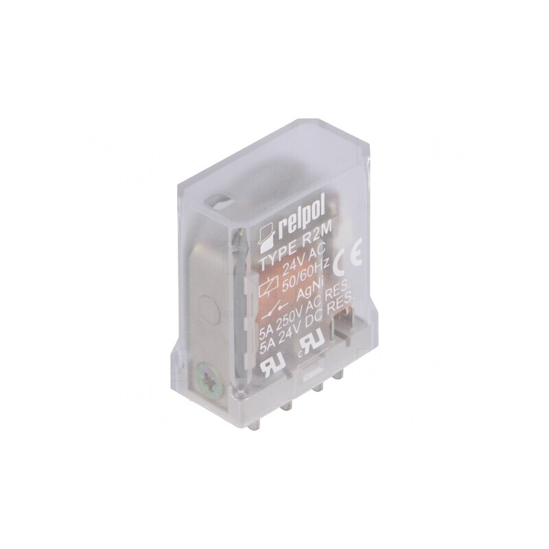 Releu Electromagnetic DPDT 24VAC 10A | Electronic-mag.ro | Componente Electronice