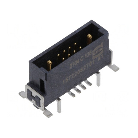 Conector PCB-PCB tată 10 PIN har-flex® Hybrid -55÷125°C | Electronic-mag.ro | Componente Electronice