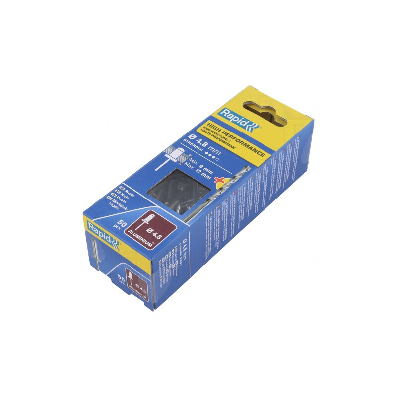Dibluri Aluminiu 4,8mm x 16mm - Pachet 50 Bucăți | Electronic-mag.ro | Componente Electronice