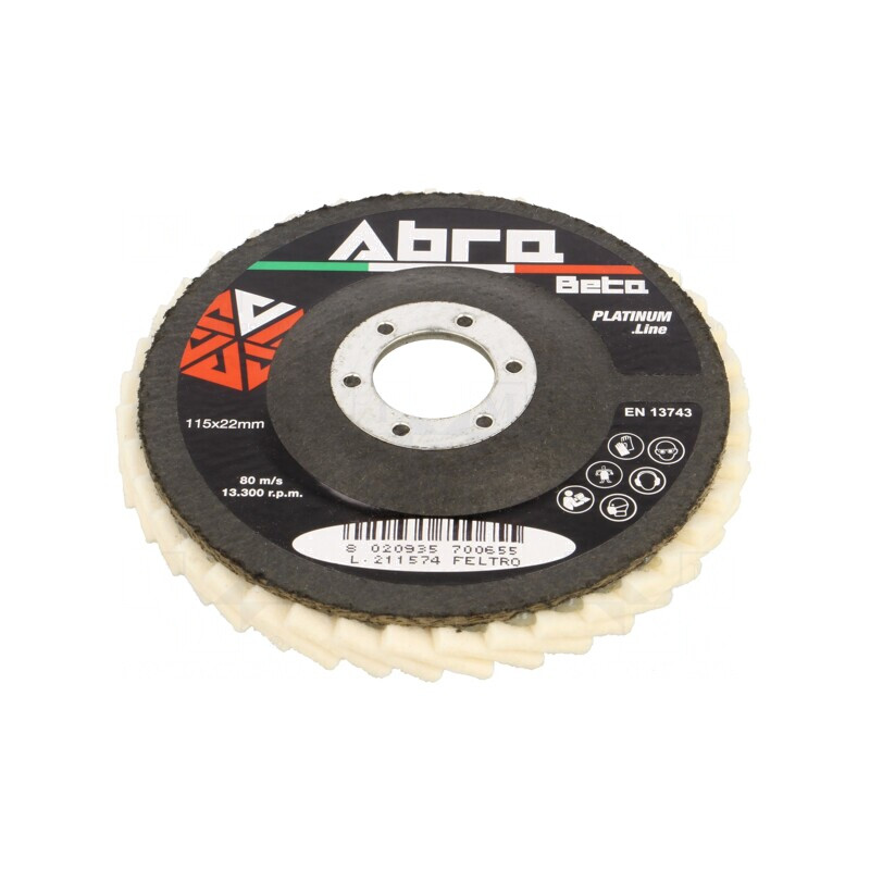 Disc de lustruit pâslă 115mm 22,23mm | Electronic-mag.ro | Componente Electronice