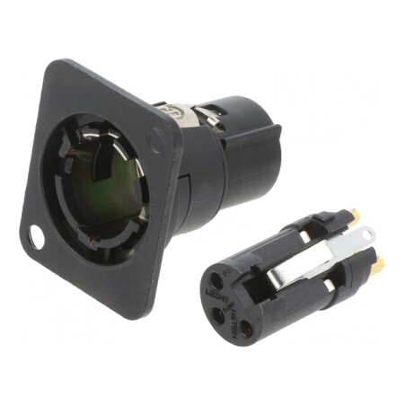 Modul XLR Femelă cu Flanșă | Electronic-mag.ro | Componente Electronice